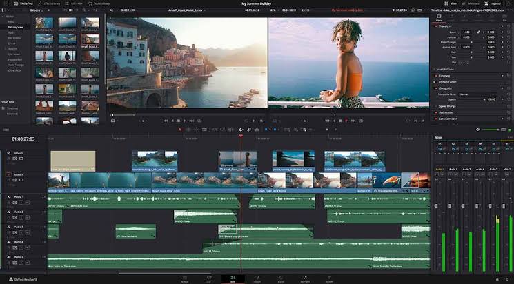 DaVinci Resolve Studio 21 Mac screenshot